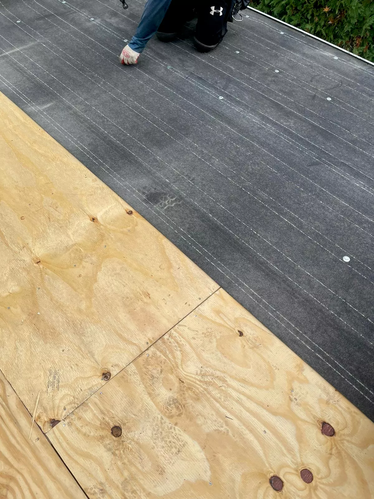 Ice water shield new plywood decking mid install NJ